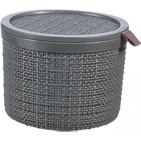 Cestino tondo Curver Jute grigio D.17 Keter