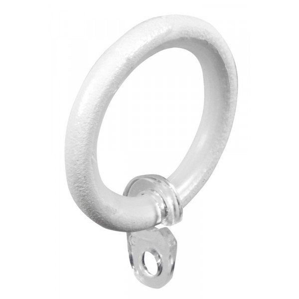 Anello per bastoni tende 20 cm in ferro bianco confezione da 8 pz