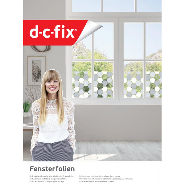 D-c-fix Pellicola Adesiva per Vetri Finestre Privacy Snow - Oscurante, Opaca, Decorativa, Impermeabile