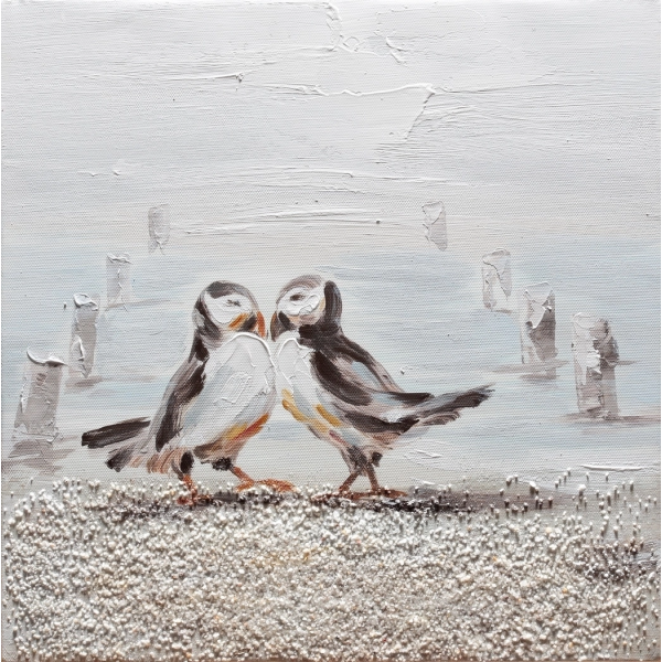 Dipinto su tela soggetto colombelle 30 x 30 cm