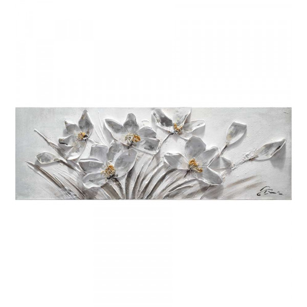 DIPINTO SU TELA 30X90 CM SOGGETTO FIORI  