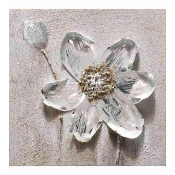 Dipinto su tela con fiori 30x30 Bubola & Naibo