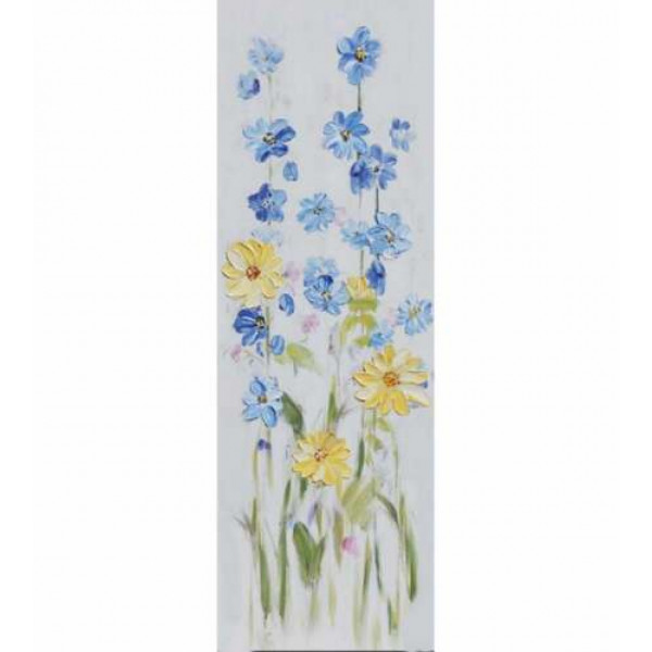 Dipinto su tela con fiori 30x90 Bubola & Naibo