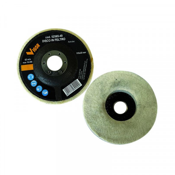 Disco in feltro per rifinire diam.115mm VIGOR