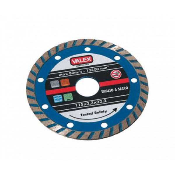 Valex Disco diamantato turbo blu per smerigliatrice angolare  D.230mm