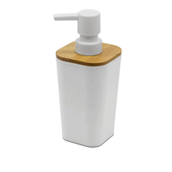 Dispenser sapone bamboo e plastica
