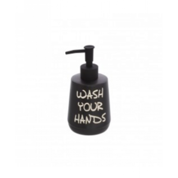 DISPENSER SAPONE NERO LINEA WASH