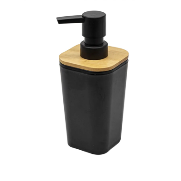 Dispenser sapone nero linea bamboo