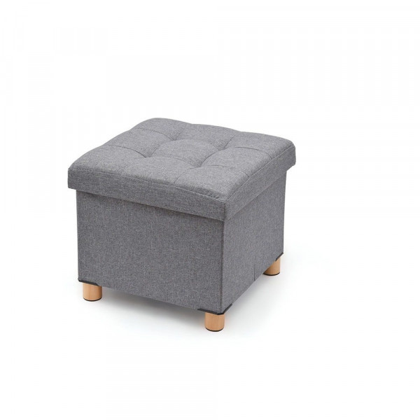 DK Living Ottoman 38x38cm con piedi in legno