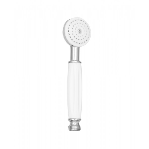 Doccino serie diritta a 1 getto, cromato - bianco D.4.8 cm 