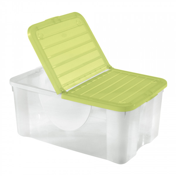 DODO STOCK BOX 40LT TRASPARENTE CON COPERCHIO