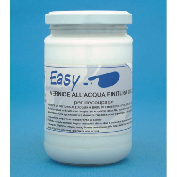 Easy Prof Vernice All'Acqua 220 ml Lucida - Finitura Brillante e Protettiva per i Tuoi Progetti!
