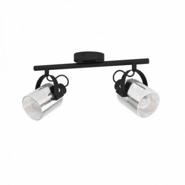 Faretti Berregas nero 2x40W Eglo