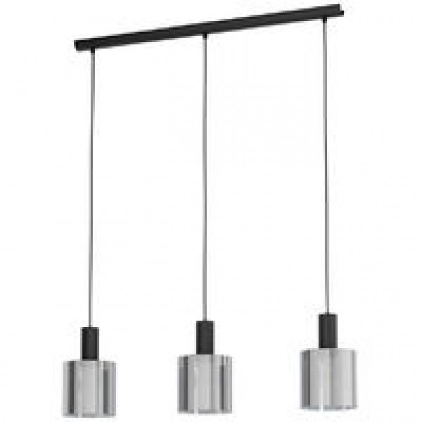 Lampada a sospensione Gorosiba nero 3x40W Eglo