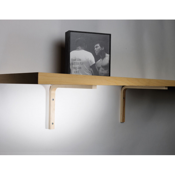 Reggimensola elle 25cm legno naturale 