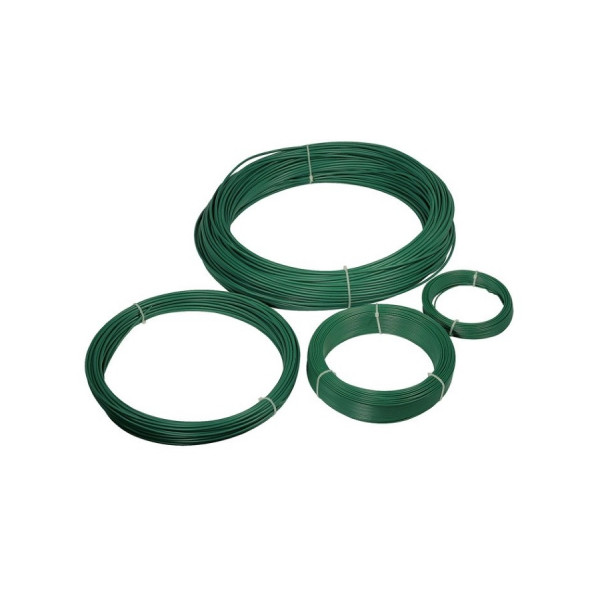 Filo ferro plasticato verde 1,1 mm 12 mt