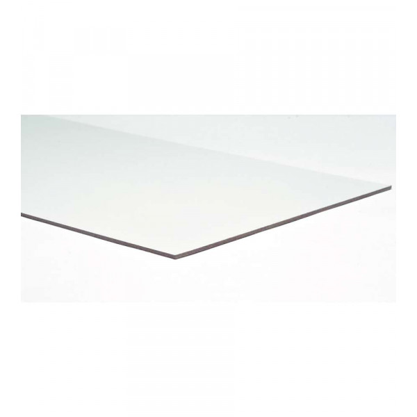 Foglio Di Faesite Hdf Bianca 305x112 mm 