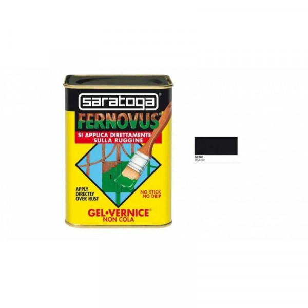 Vernice Gel Antiruggine Fernovus 750ml - Nero Brillante