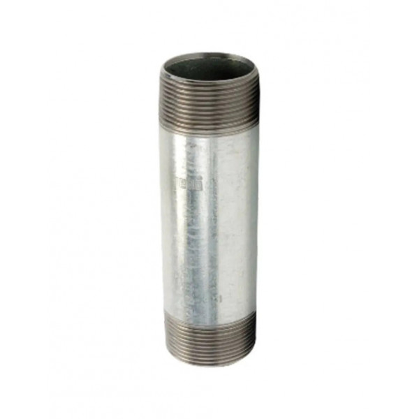 Barilotto filettato agli estremi acciaio zincato 3/8”x50mm  