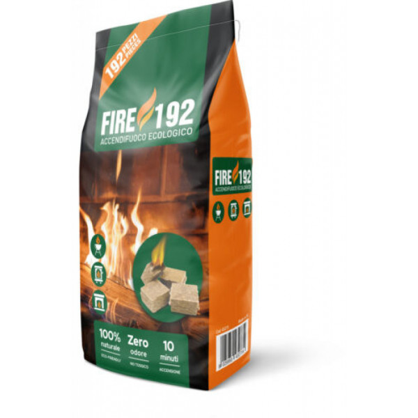 Accendifuoco Fire-up ecologico 192 pezzi Gmr Trading 