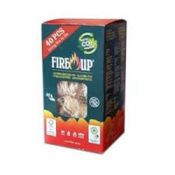 Fire up diavolina ecologica confezione da 40 riccioli inodore ecologiche bio camino 