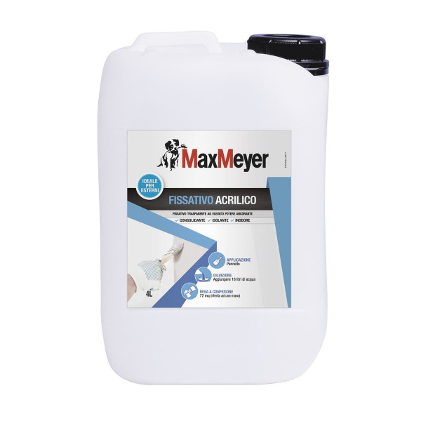 FISSATIVO ACRILICO TRASPARENTE FLACONE DA 4 LT 