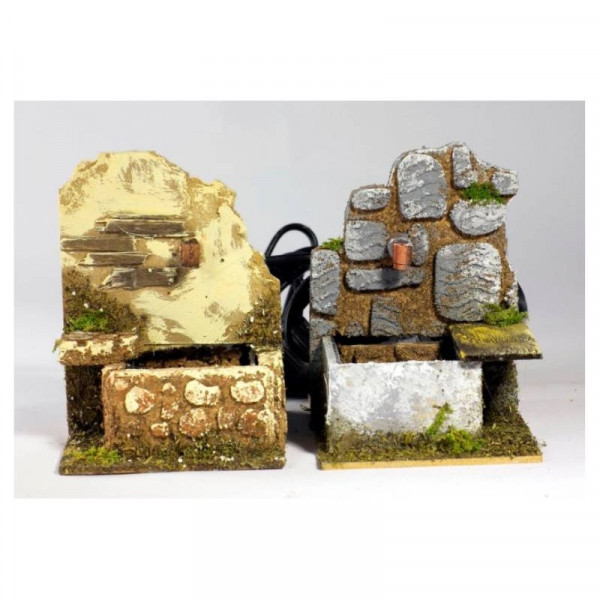  Fontana con Pompa Cm. 13x10x11/13 per presepe 