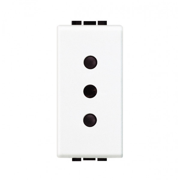 Fp light - presa 2p+t 10a 250vac colore bianco - BTICINO