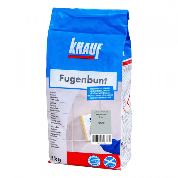 KNAUF FUGANTE GRIGIO PER FUGHE FINO 8MM SACCO DA KG 5