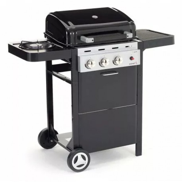 Sochef Barbecue a Gas Pietra Lavica 2 Fuochi 8,1kW con Fornello Laterale