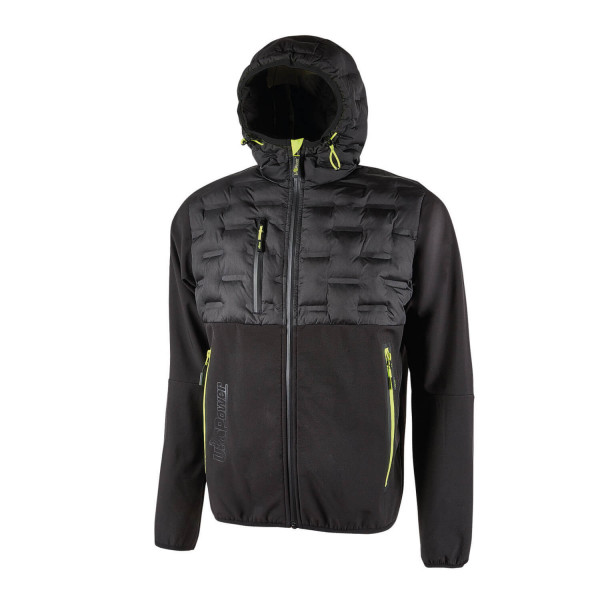 Upower giacca da lavoro uomo idrorepellente Spock  Black carbon Tg. M