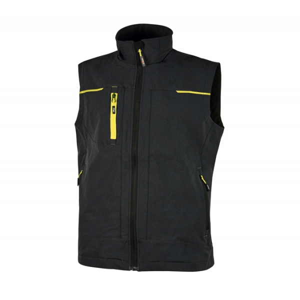 U-POWER GILET TECNICO SATURN COLORE BLACK CARBON TG. M 