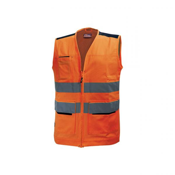 U-power GILET SMART Orange Fluo tg.M