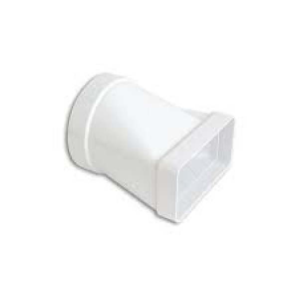 Giunto orizzontale da tubo D. mm 100 a tubo mm 120x60 bianco