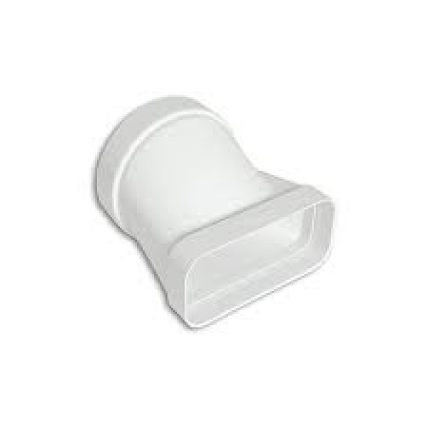 Raccordo orizzontale da 125mm a 150x70 mm bianco 