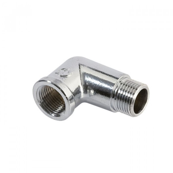GOMITO 1/2" MF OTTONE CROMATO