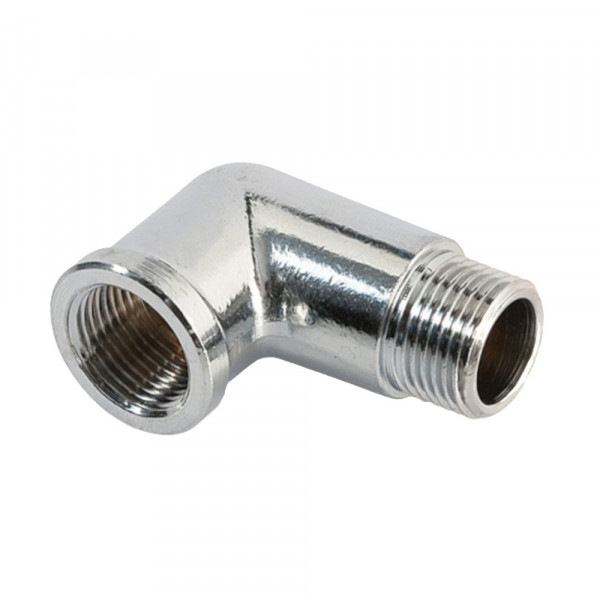 Gomito 3/4" MF ottone cromato