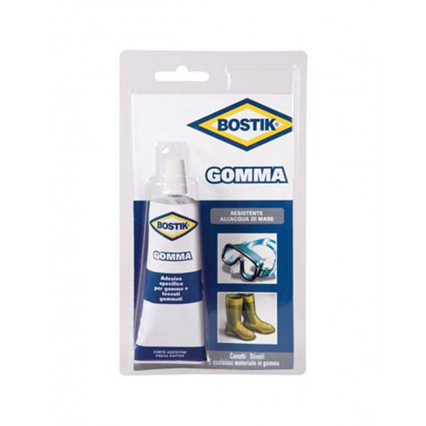 BOSTIK GOMMA TESSUTI  CANOTTI STIVALI  CONFEZIONE DA 50GR