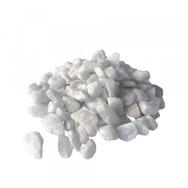 Granulato bianco carrara Bagattini sacco da  20kg 8-12mm