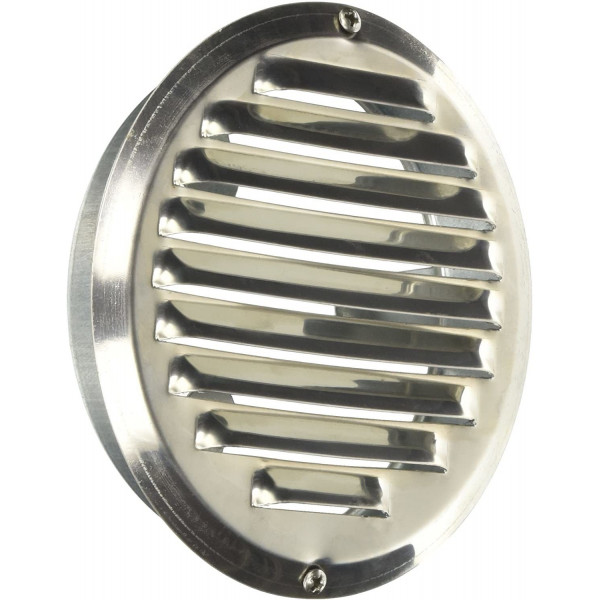 Griglia aerazione in acciaio inox tonda da incasso D,120 mm
