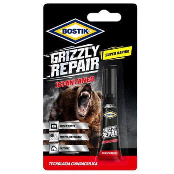 Bostik grizzly repair istantaneo confezione da 3g