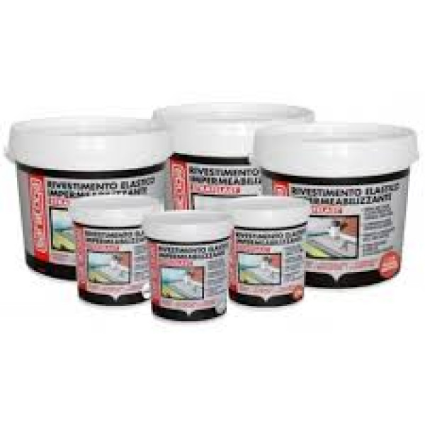 SARATOGA STRATELAST GUAINA LIQUIDA  impermeabilizzante  Z18 GRIGIA FLACONE DA 750 ML 