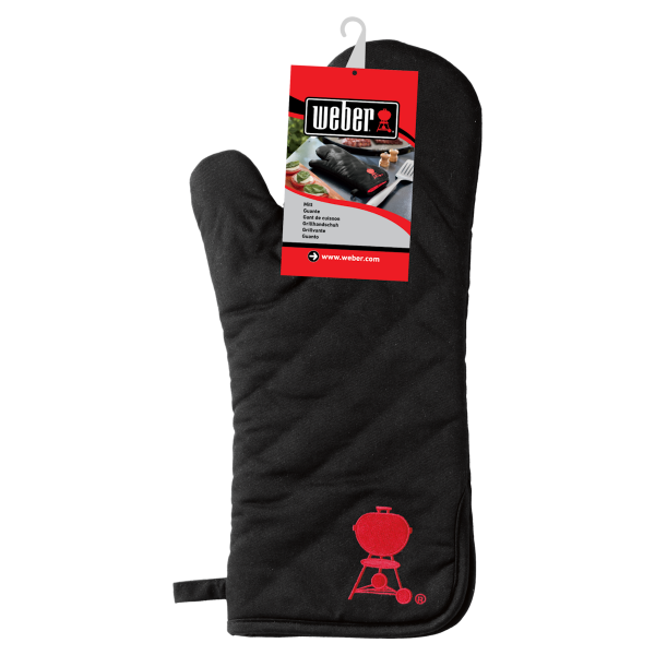 guanto weber per barbecue nero 
