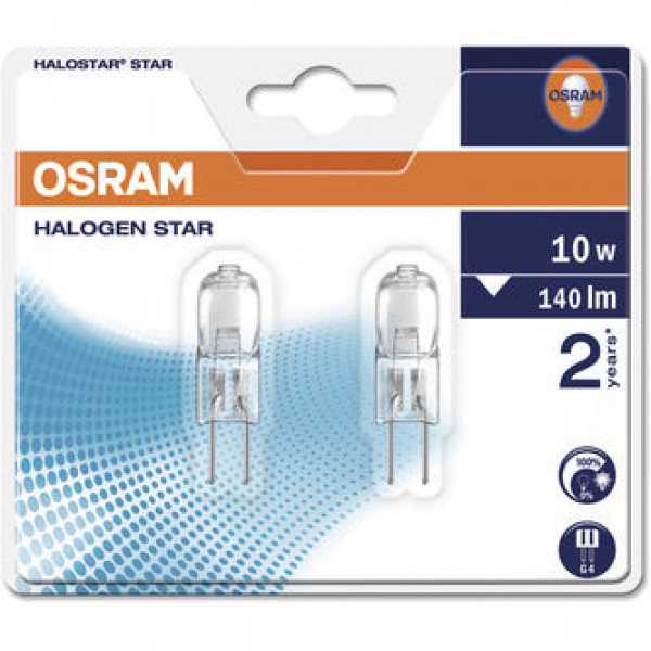 Lampadina alogena Osram Halostar Starlite 10W G4 Blister 
