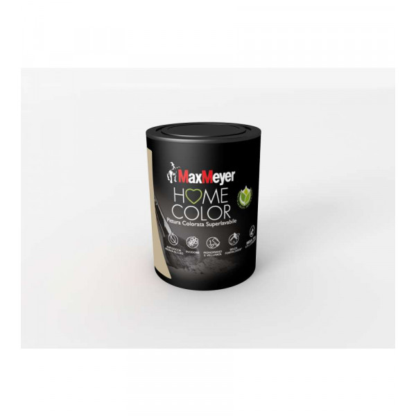 Pittura superlavabile maxmeyer home color  dune flacone da  750 ml   