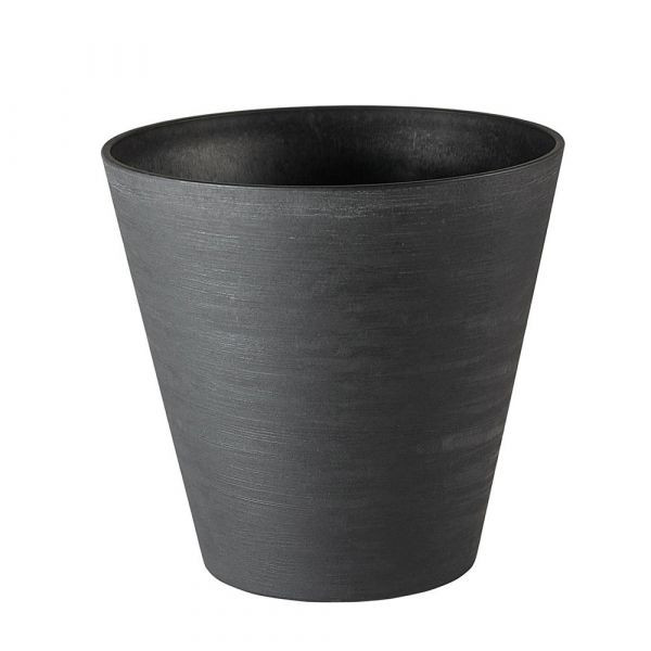 Vaso Teraplast Hoop Black 16 cm 