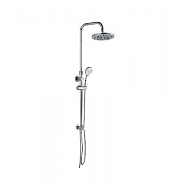 Colonna doccia serie papete cromato con doccia 3 getti abs soffione da D. 25 cm
