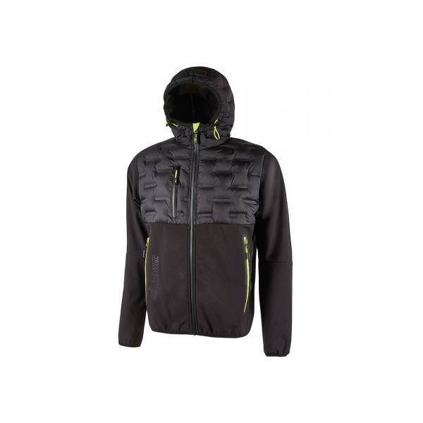 Giacca da Lavoro Ibrida Idrorepellente Spock U-Power black carbon  - Taglia L