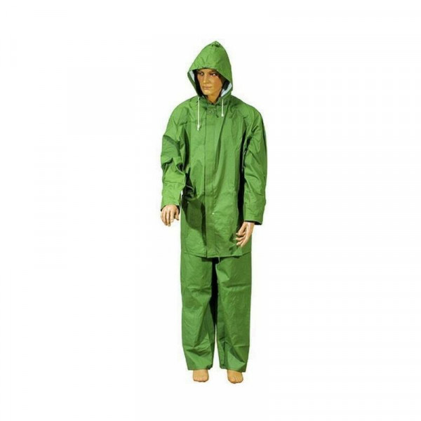 Impermeabile Giacca/Pantalone Pvc Telati Verde Taglia XL 