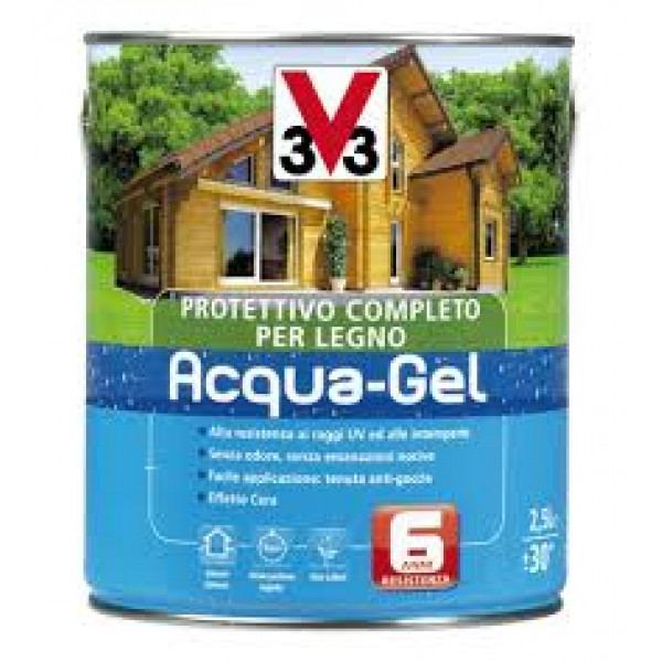 V33 protettivo completo per legno  acqua-gel  douglas  flacone da 2.5 lt 
